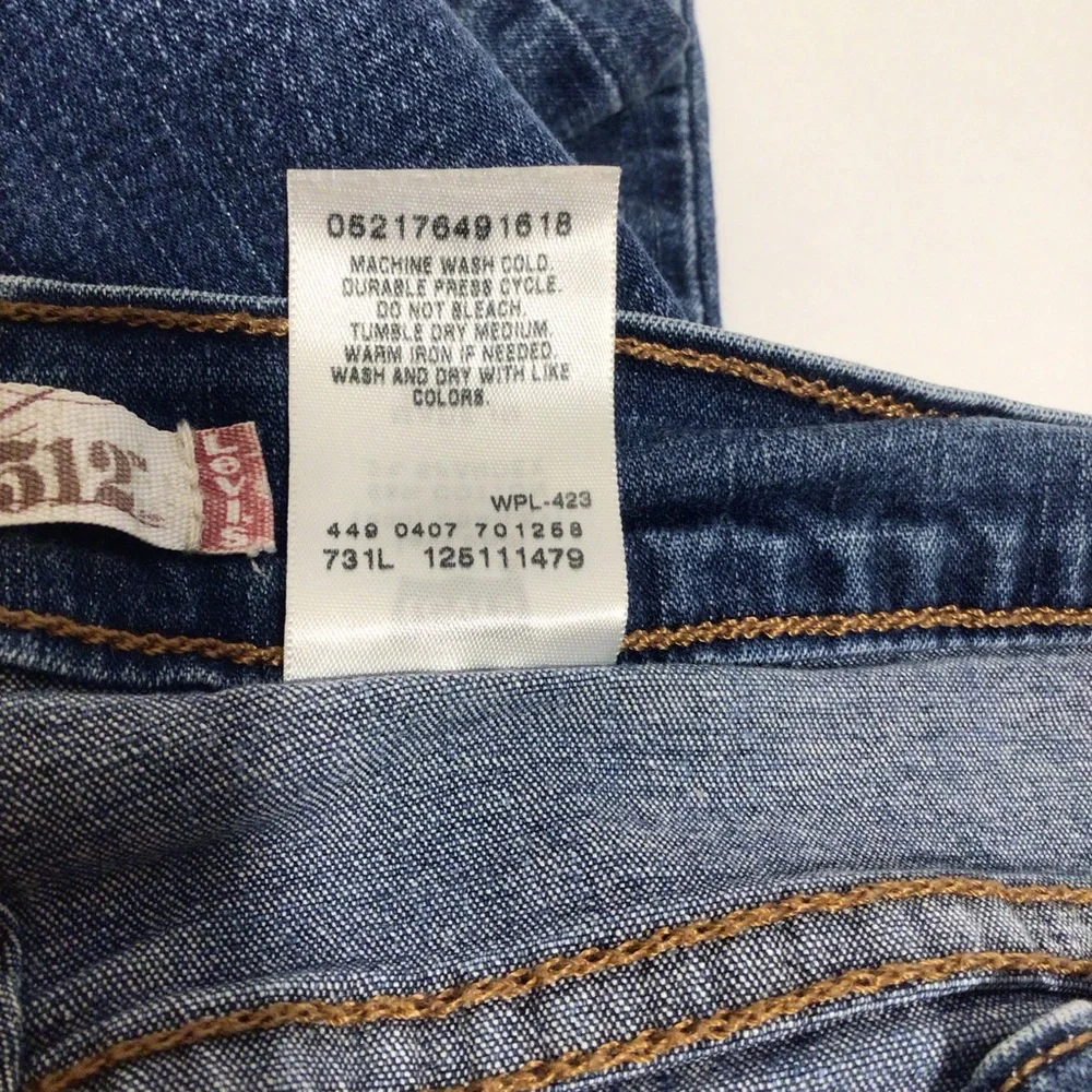 Levi’s Perfectly Slimming Bootcut Jeans Women’s 512 Size 14S - Picture 8 of 12
